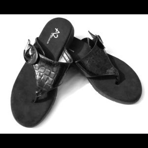 A2 by Aerosole Black Sandals